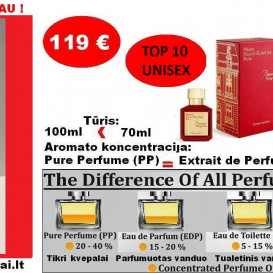BACCARAT ROUGE 540 Extrait, Maison Francis Kurkdjian, 100ml (Parfum) Pure Perfume, Nišiniai Unisex Kvepalai