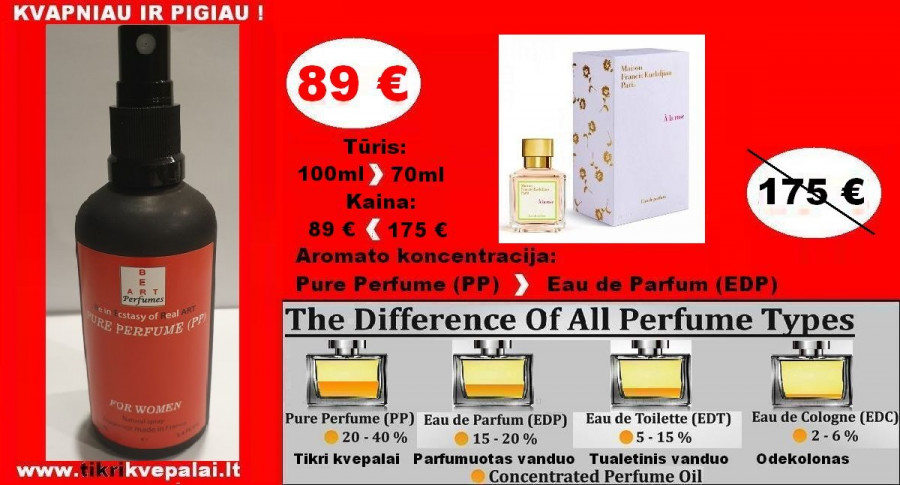 MAISON FRANCIS KURDISDJIAN A LA ROSE Nišiniai Kvepalai Moterims 100ml (PP) Pure Perfume