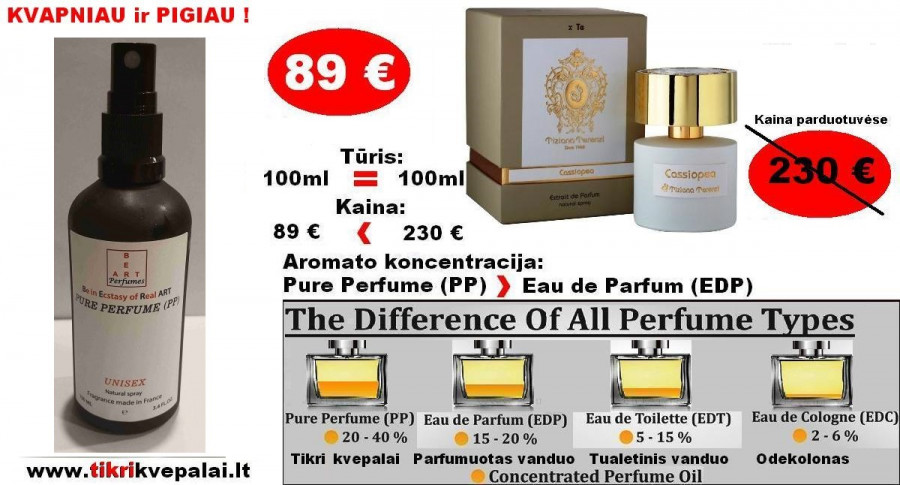 TIZIANA TERENZI CASSIOPEA 100ml (PP) Pure Perfume Nišiniai koncentruoti kvepalai moterims ir vyrams