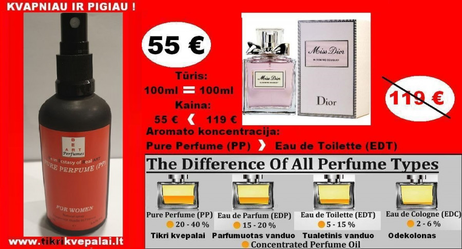 DIOR MISS DIOR BLOOMING BOUQUET Koncentruoti Kvepalai Moterims 100ml (PP) Pure Perfume