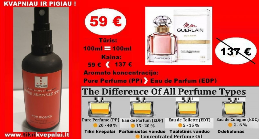 GUERLAIN MON GUERLAIN Koncentruoti Kvepalai Moterims 100ml (PP) Pure Perfume