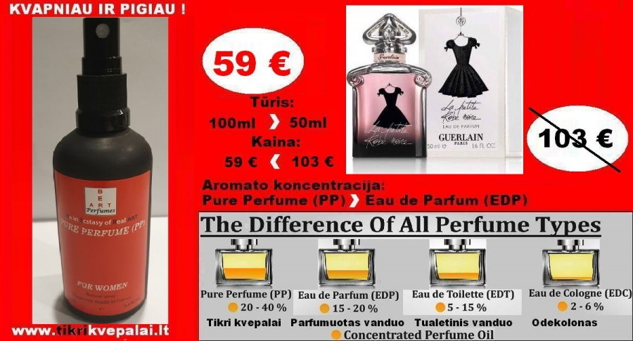 GUERLAIN LA PETITE ROBE NOIR Koncentruoti Kvepalai Moterims 100ml (PP) Pure Perfume