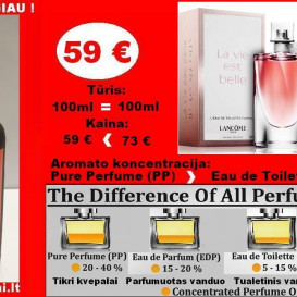 LANCOME La Vie Est Belle FLORALE 100ml PP Pure Perfume Koncentruoti Kvepalai Moterims