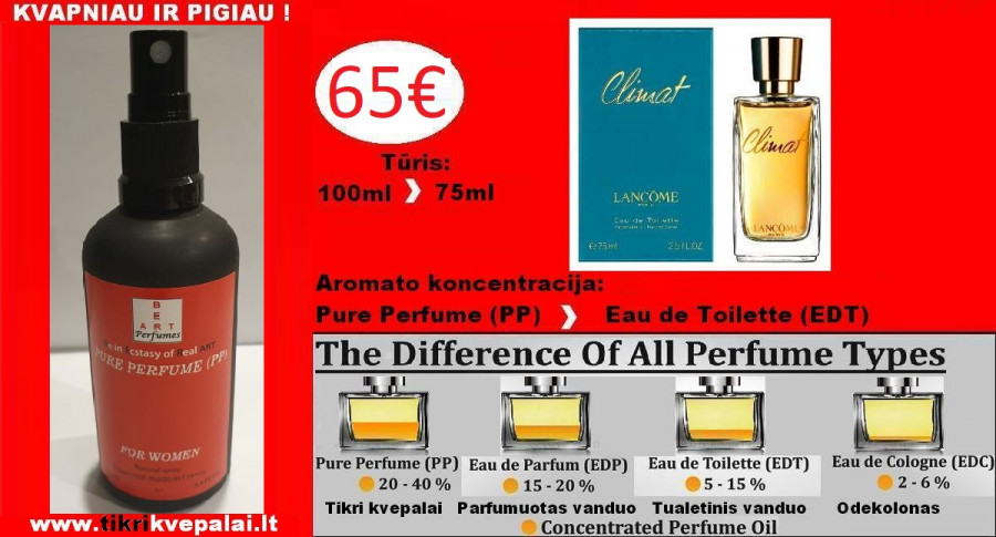LANCOME CLIMAT Kvepalai Moterims 100ml (Parfum) Pure Perfume