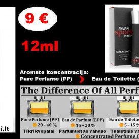 "GIORGIO ARMANI" CODE SPORT Kvepalai Vyrams 12ml (Parfum) Pure Perfume