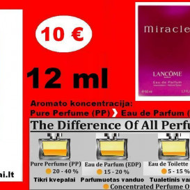 LANCOME „MIRACLE“ 12 ml (Parfum) Pure Perfume Kvepalai Moterims