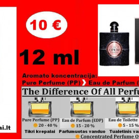 BLACK OPIUM "YVES SAINT LAURENT" Kvepalai Moterims 12ml (Parfum) Pure Perfume