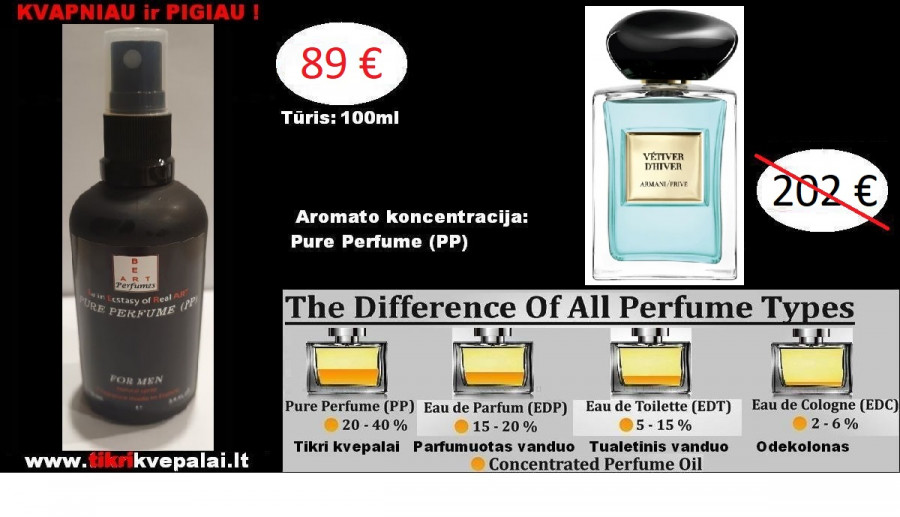 ARMANI PRIVE VETIVER D'HIVER Nišiniai Kvepalai Vyrams 100ml (PP) Pure Perfume