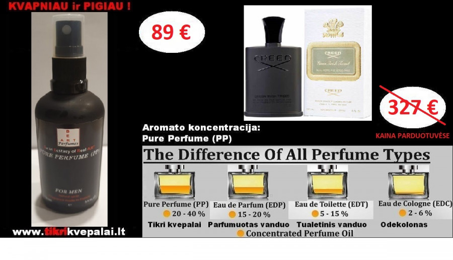 CREED GREEN IRISH TWEED Nišiniai Kvepalai Vyrams 100ml (PP) Pure Perfume