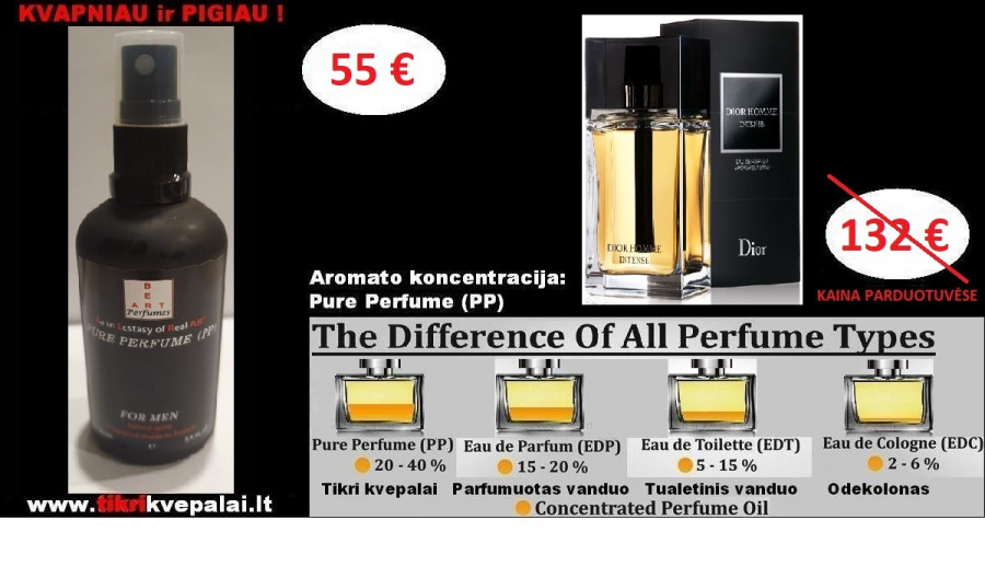 DIOR HOMME INTENSE Kvepalai Vyrams 100ml (PP) Pure Perfume