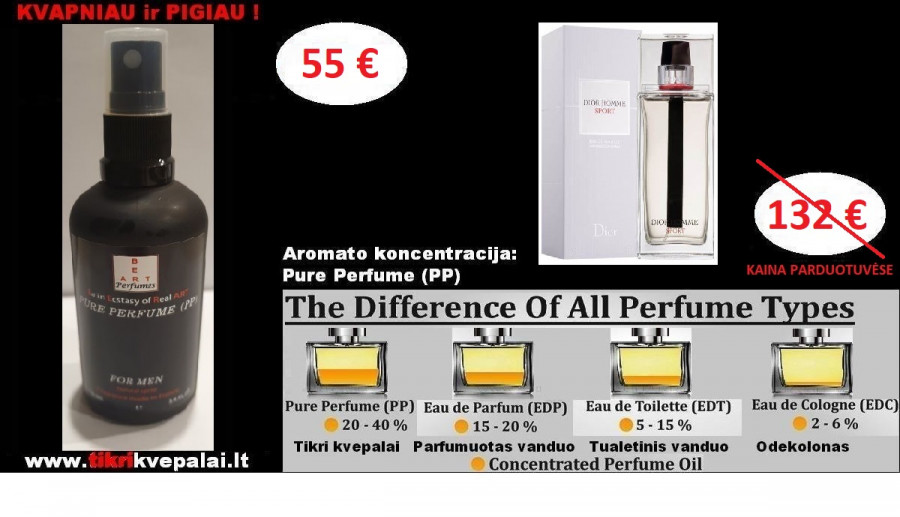 DIOR HOMME SPORT Kvepalai Vyrams 100ml (PP) Pure Perfume