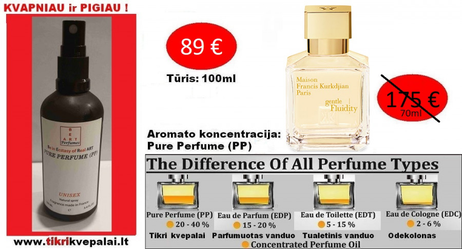 GENTLE FLUIDITY GOLD MAISON FRANCIS KURKDJIAN Nišiniai Kvepalai Moterims ir Vyrams (UNISEX) 100ml (PP) Pure Perfume
