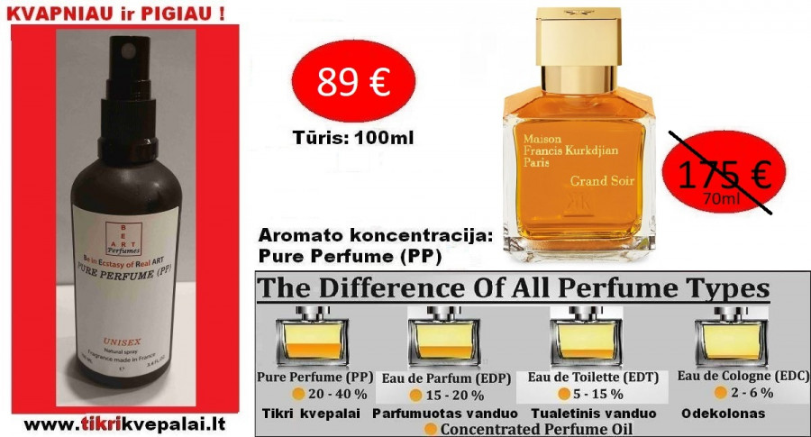 MAISON FRANCIS KURKDJIAN GRAND SOIR Nišiniai Kvepalai Moterims ir Vyrams (UNISEX) 100ml (PP) Pure Perfume