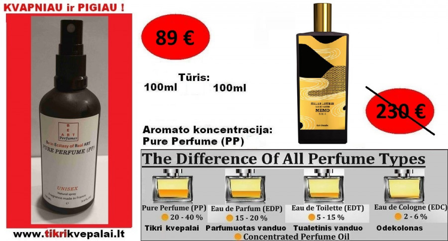 MEMO ITALIAN LEATHER Nišiniai Kvepalai Moterims ir Vyrams (UNISEX) 100ml (PP) Pure Perfume