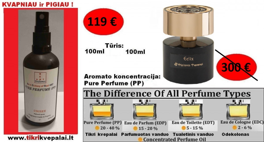 TIZIANA TERENZI ECLIX Nišiniai Kvepalai Moterims ir Vyrams (UNISEX) 100ml (PP) Pure Perfume