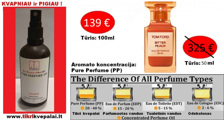 TOM FORD BITTER PEACH Nišiniai koncentruoti Kvepalai Moterims  ir Vyrams (UNISEX) 100ml (PP) Pure Parfum