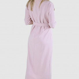 Švelniai rožinės spalvos suknelė iš trikotažinio audinio