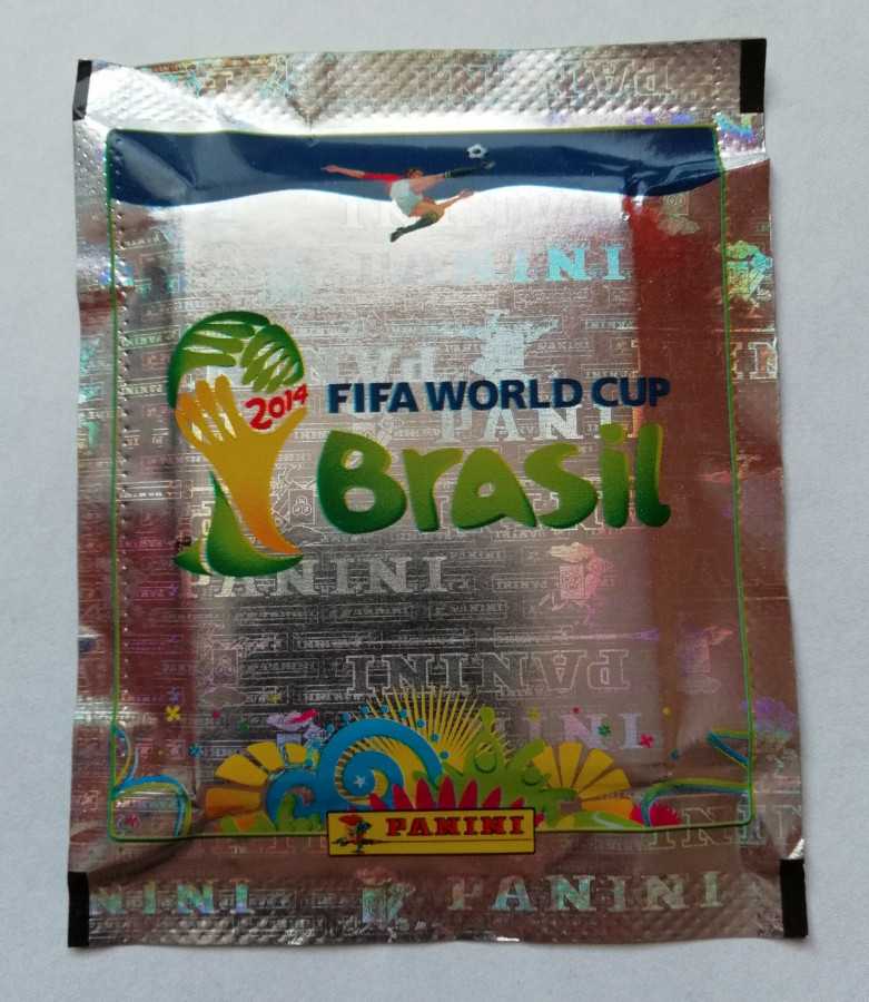 2014 Fifa World Cup Brasil pasaulio futbolo čempionatui skirti lipdukai (10 lipdukų pakelių. Iš viso 50 lipdukų)