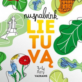 Nuspalvink Lietuvą. 3-4 metų vaikams