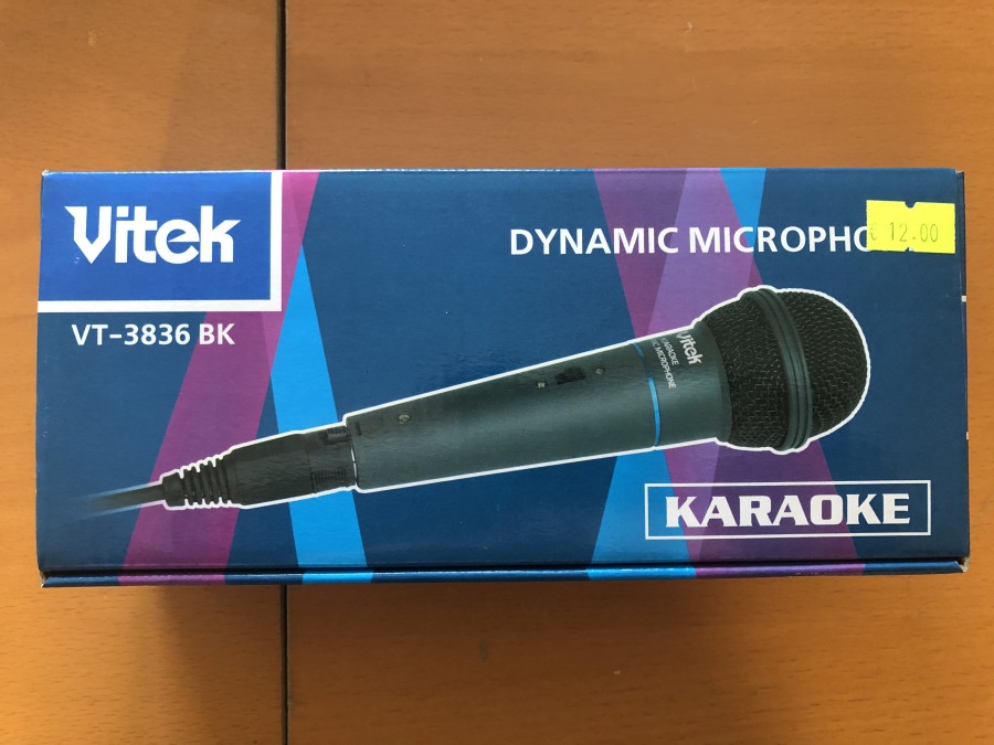 Vitek dynamic microphone vt-3836bk