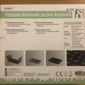 Foldable bluetooth pocket keyboard deltaco