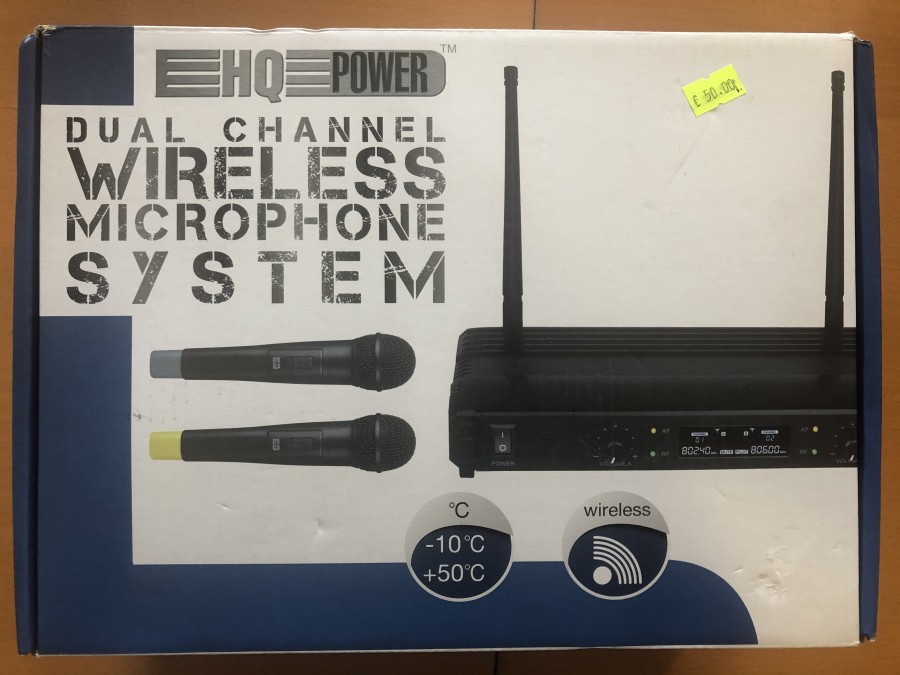 Dual channel wireless microphone system