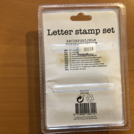 Letter stamp set