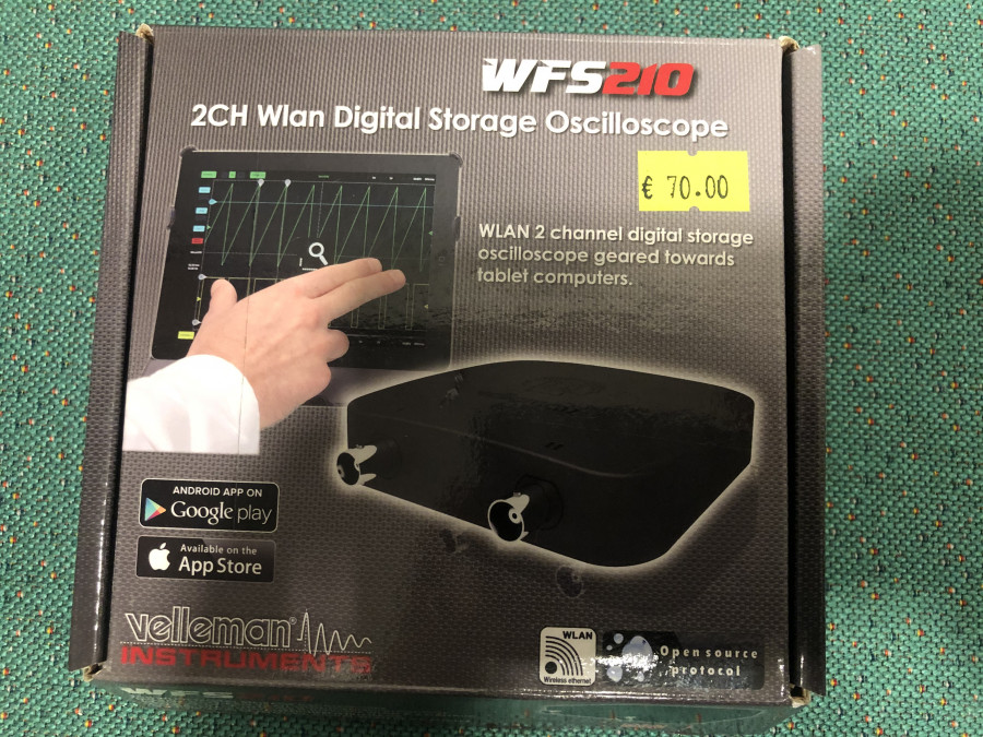 WFS210 - PC Oscilloscope 2x10MHz 10 MSPS, Velleman
