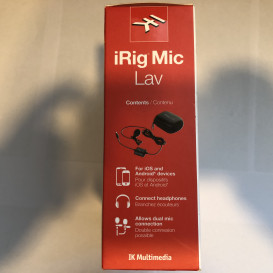 Irig miclav lavalier mikrofonas mobiliesiems įrenginiams