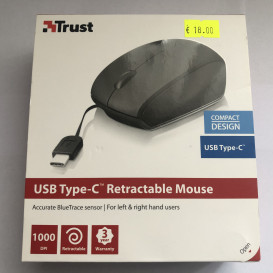 Trust  USB tipo C ištraukiama pelė