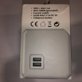 PowerCube Original  tinklo skirstytuvas su USB lizdais