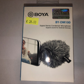 „Boya by-dm100“ skaitmeninis stereofoninis kondensatorinis mikrofonas