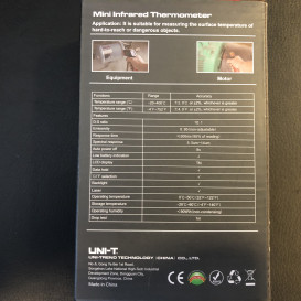 Uni-t mini infraraudonųjų spindulių termometras