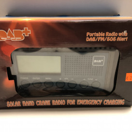 „Dab+“ nešiojamas radijas su dab/fm/sos įspėjimu