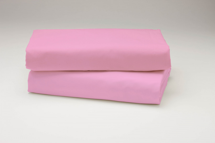 Drobinė paklodė su guma (rožinė)