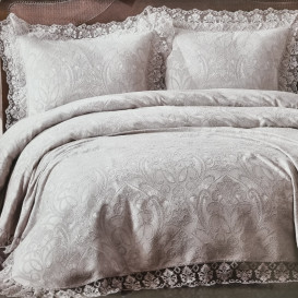 Prabangi turkiška lovatiesė "Violet" pilka