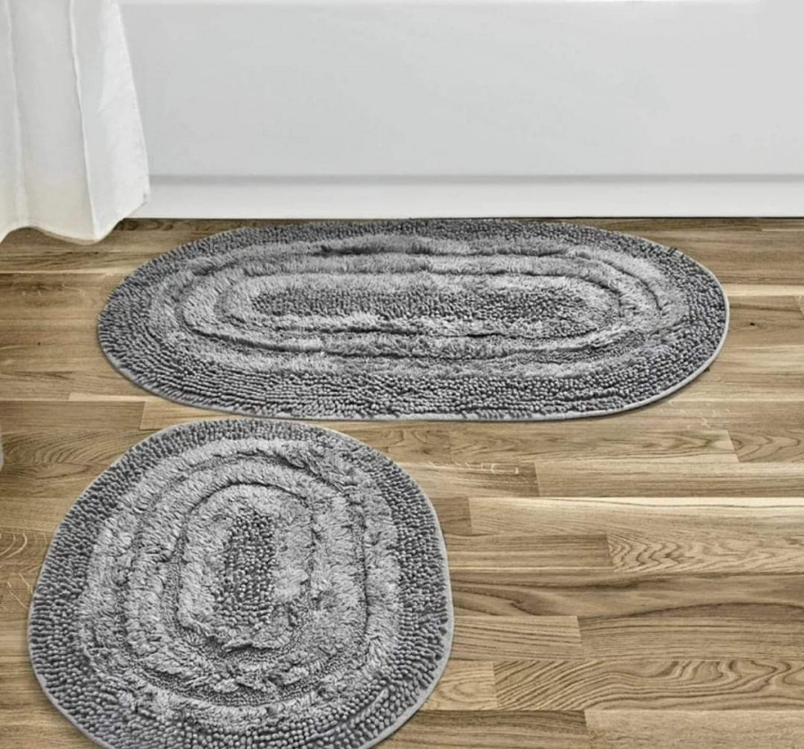 Vonios kilimėlių komplektas "Alanur" pilkas