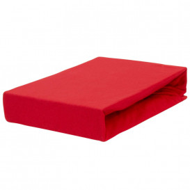 Trikotažinė paklodė su guma (raudona)