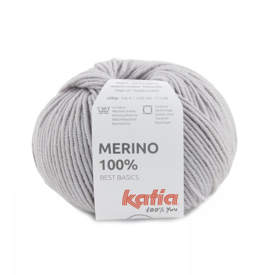 Merino 100% Pearl light grey