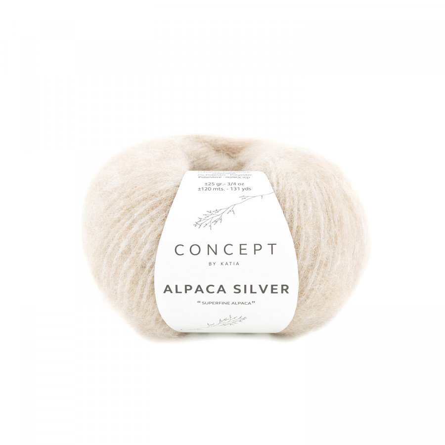Alpaca silver Very light beige-Silver (Nr. 268)