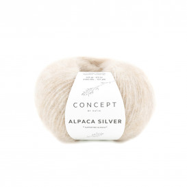 Alpaca silver Very light beige-Silver