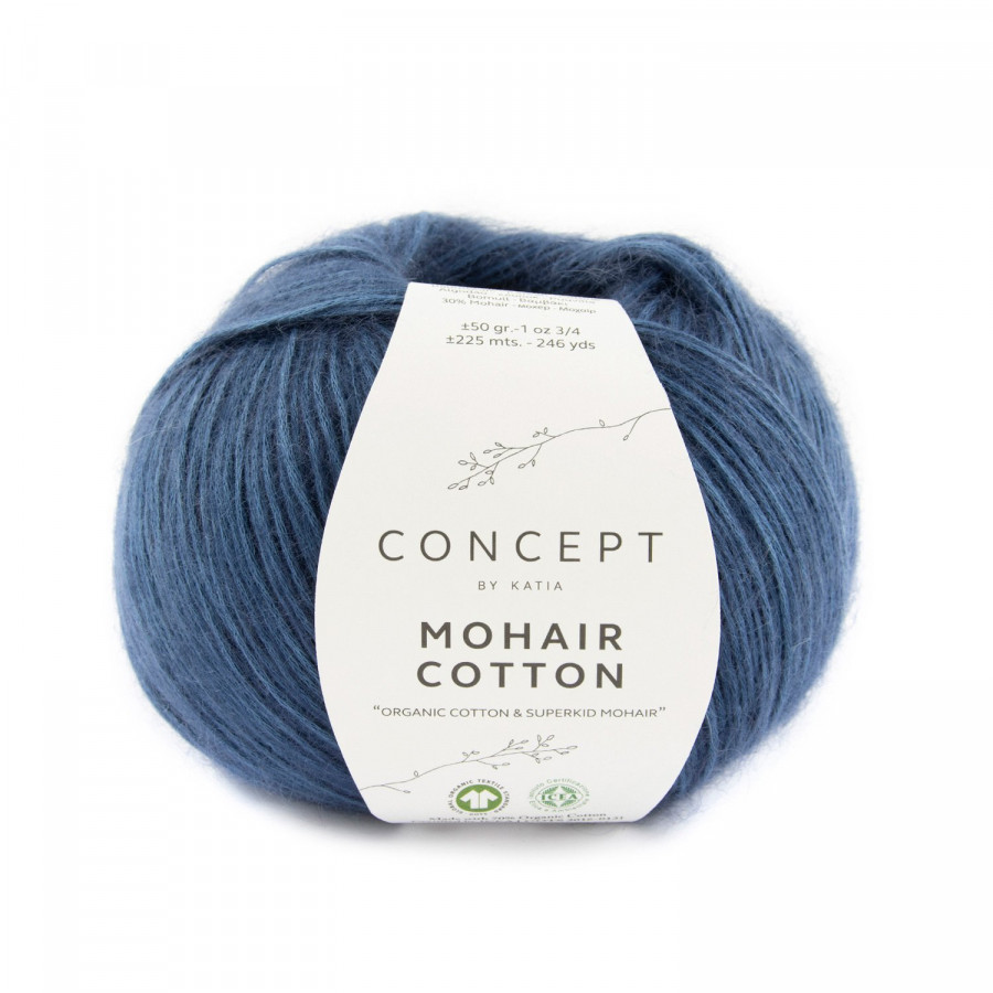 MOHAIR COTTON Sapphire blue (Nr. 83)