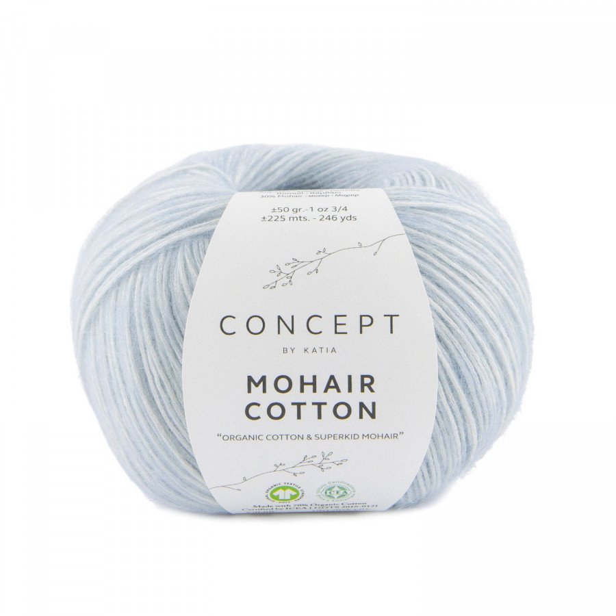 MOHAIR COTTON Pastel blue (Nr. 86)