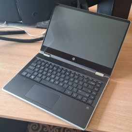 HP Pavilion x360 Touchscreen Laptop sidabrinis