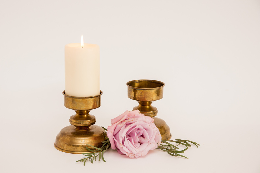 Žalvarinė žvakidė cilindrinei žvakei (Ž-13.9)