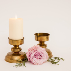Žalvarinė žvakidė cilindrinei žvakei (Ž-13.9)