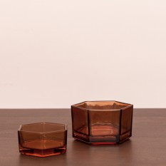Įvairios storo stiklo žvakidės - vazelės (Ž-42)