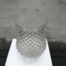 Raižyto stiklo žvakidė-vaza (Ž-57)