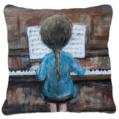 Pagalvės užvalkalas „Pianistė“